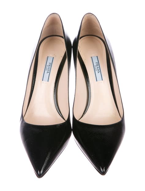 prada leather pumps.